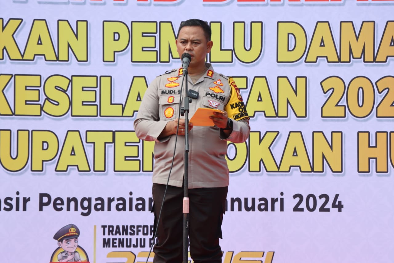 AKBP Budi Pimpin Deklarasi Tertib Berlalulintas Mewujudkan Pemilu Damai