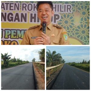 Kinerja Bupati Rohil Patut Diacungi Jempol, Sukses Yakinkan PT PHR Hotmix Jalan Lintas Kubu