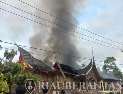 Ditinggal Pergi Saat Shalat Subuh, Satu Rumah Gadang Terbakar di Kabupaten Limapuluh Kota