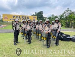 Polres Kuansing Gelar Latihan Persiapan Operasi Mantap Praja