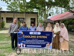 Satlantas Polres Kampar Gelar Cooling System di SMP N 3 Bangkinang