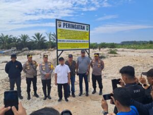 Kapolda Riau Tinjau Lokasi PETI di Sungai Piudang, Tegaskan Penindakan Tambang Emas Ilegal