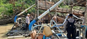 Tekad Jernihkan Sungai Indragiri, Polres Inhu Gelar Razia PETI
