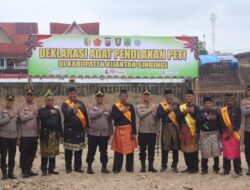 Deklarasi Adat Penolakan PETI di Kuansing, Kapolres: Mari Jaga Sungai dari Kerusakan