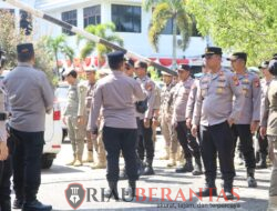 Polres Kuansing Kawal Aksi Damai Petani Desa Giri Sako, Rapat Penyelesaian Lahan dengan PT. RAPP Berjalan Kondusif