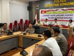 Polres Kuansing Gelar Rakor Internal Operasi Antik LK 2025, Kapolres Tegaskan Komitmen Berantas Narkoba