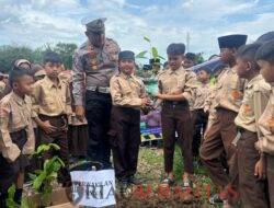 Polres Kuansing Gelar Edukasi Green Policing Usia Dini dan Penanaman Pohon di Yayasan IT An-Nur