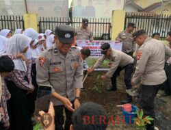 Polres Kuansing Laksanakan Program Unggulan Kapolda Riau Green Policing di SDN 019 Sungai Jering