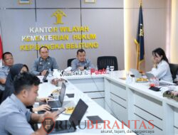 Kanwil Kemenkum Babel Ikuti Secara Daring Kegiatan Sanggah Penilaian Nasional Indeks Reformasi Hukum Tahun 2025