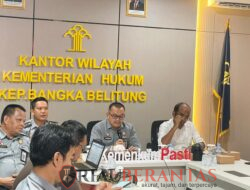 Kanwil Kemenkum Babel Harmonisasikan Dua Ranperda Provinsi Kepulauan Bangka Belitung