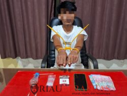 Tim Mata Elang Polres Kuansing Tangkap Pengedar Sabu,16 Paket Siap Edar Berhasil diamankan 