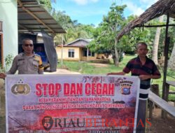 Polres Kuansing Gencarkan Sosialisasi Cegah Karhutla di Tiga Wilayah Polsek