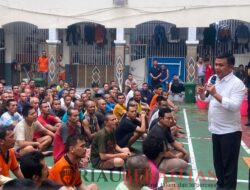 Tekanan Kedisiplinan dan Ketertiban di Lingkungan Blok Hunian,KPR Rutan Labuhan Deli Beri Sosialisasi dan Pengarahan Kepada Warga Binaan