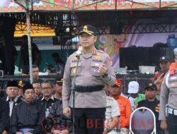 Kapolres Kuansing Pimpin Apel Gelar Pasukan Pengamanan Pacu Jalur Sempena HUT ke-26 Kabupaten Kuantan Singingi