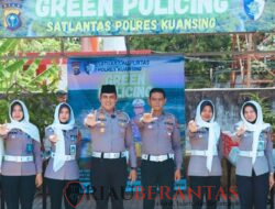 Polres Kuansing Gelar Kegiatan Green Policing “Jungle” di Masjid Baitul Hamdi Teluk Kuantan