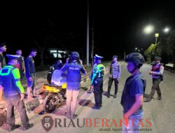 Tim RAGA Polres Kuansing Gelar Patroli Malam, Wujudkan Kota Taluk Kuantan yang Aman dan Kondusif