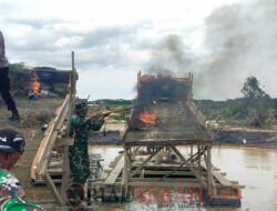 Polres Kuansing dan TNI Tertibkan Aktivitas PETI di Sungai Batang Tanalo Kuantan Mudik