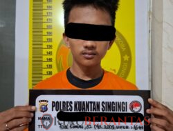Tim Elang Kuantan Satres Narkoba Polres Kuansing Tangkap Remaja 16 Tahun Pengedar Sabu