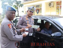 Polres Kuansing Laksanakan Gaktiplin Pengecekan Kelengkapan Ranmor Personel dalam Rangka Ops Zebra Lancang Kuning 2025