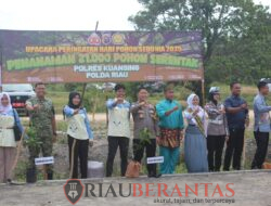 Polres Kuansing Peringati Hari Pohon Sedunia 2025, Kapolres: Wujud Nyata Komitmen Green Policing di Riau