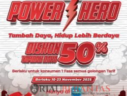Sambut Hari Pahlawan, PLN Hadirkan Promo Tambah Daya 50%