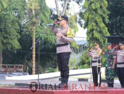 Kapolres Kuantan Singingi Pimpin Apel Gelar Pasukan Operasi Zebra Lancang Kuning 2025