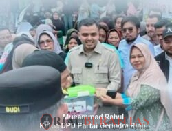 Gerak Cepat, M Rahul Ketua DPD Gerindra Riau Kirim Bantuan 15 Ribu Paket Sembako ke Sumbar