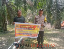 Polres Kuansing Intensifkan Pemasangan Poster dan Penyebaran Maklumat Larangan PETI di Seluruh Polsek Jajaran