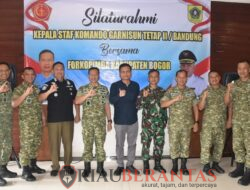 Marsma TNI Visnu Hermawan, S.E, M.M Menjalin Silahturahmi dengan Forkopimda Kab  Bogor 