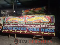Pelantikan PWMOI Riau Dibanjiri Karangan Bunga dari Pejabat Hingga Kolega Media
