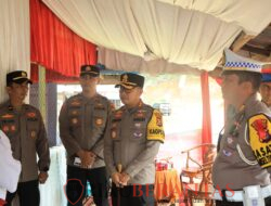 Kapolres Kuantan Singingi Tinjau Pos Pengamanan Natal 2025 dan Tahun Baru 2026