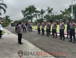 Apel Personel Ops Lilin Lancang Kuning 2025 Subsatgas Propam, Polres Kuansing Siap Amankan Nataru