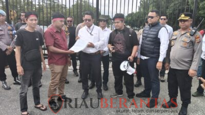 Aksi di Kantor PHR, Sinergi Pemuda Riau Desak Penegakan Sanksi terhadap PT Bormindo Nusantara