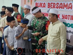Sub Kogartap 0606/Bogor Melaksanakan Buka Puasa BersamaTokoh Masyarakat dan Pemberian Santunan kepada Anak Yatim