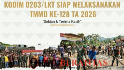 Direncanakan Besok ,TMMD 128 Kodim 0203/Lkt Dibuka Bupati Langkat
