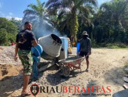 Kodam XIX Tuanku Tambusai Kebut Pembangunan Jembatan Garuda, Satgas dan Warga Cor Angkur Hingga Tuntas