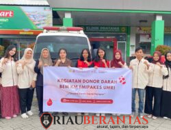 Peringati Hari Kebangkitan Nasional, Mahasiswa UMRI dan UNRI Gelar Aksi Donor Darah