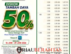 Sambut HUT Pekanbaru ke-242, PLN UID Riau dan Kepri Hadirkan Promo Tambah Daya Diskon 50 Persen