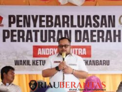 Komitmen DPRD dan Pemko Pekanbaru Berantas Narkoba, Wakil Ketua DPRD Kota Pekanbaru Andry Saputra Sosialisasi Perda P4GN