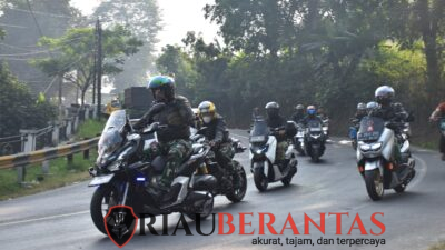 Kaskogartap II/Bdg Marsma TNI Solihin, S.I.P. Melaksanakan Kunker dengan Touring