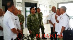 Merawat Silaturahmi, Danpuslatpur Kodiklatad Sambut Keluarga Besar PEPABRI OKU Timur