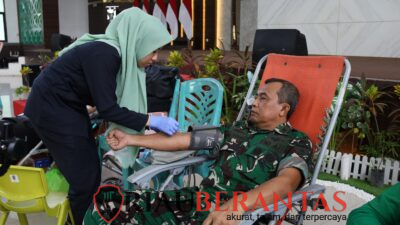 Kodam XIX Tuanku Tambusai Perkuat Kepedulian Sosial Melalui Donor Darah HUT Ke-1