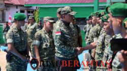 Menhan RI Tinjau Yonif TP 898/PC Bersama Pangdam XIX Tuanku Tambusai, Tegaskan Disiplin dan Loyalitas Prajurit