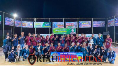 KKN UMRI dan Universitas Pahlawan Bersinergi Sukseskan Semi Open Tournament Kades Puga Cup IV di Pulau Gadang