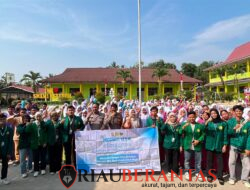 KKN Kelompok 143 UMRI Gelar Sosialisasi Anti Narkoba di SMKN 1 Siberida, Hadirkan Kanit Binmas sebagai Narasumber