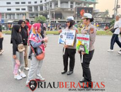 Polantas Karib Hadir di CFD Pekanbaru, Kehadiran Polisi Disambut Hangat Masyarakat