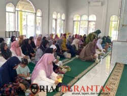 Mahasiswa KKN 145 UMRI Ikuti Kegiatan BKMT di Masjid Nurul Huda Kelurahan pangkalan Kasai Pangkalan Kasai