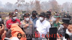 Menteri LHK & Kapolda Riau Tinjau Langsung Karhutla di Kampar, Pastikan Penanganan Optimal