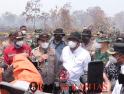 Menteri LHK & Kapolda Riau Tinjau Langsung Karhutla di Kampar, Pastikan Penanganan Optimal