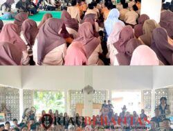 Mahasiswa KKN 68 UMRI Gedor Kesadaran Pelajar MTs Hayatul Islamiah Pangean Lewat Sosialisasi Anti Narkoba